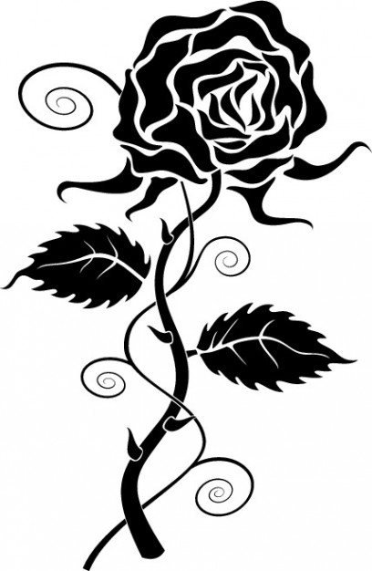 Roses black rose clipart vector free download - Clipartix