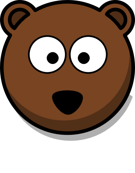 Bear head clipart