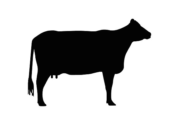 Cow silhouette clip art