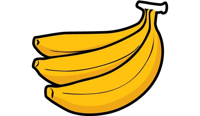 Image of Bananas Clipart #3912, Banana Bunch Template Of Bananas ...