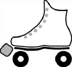 Roller Skating Clipart - Tumundografico