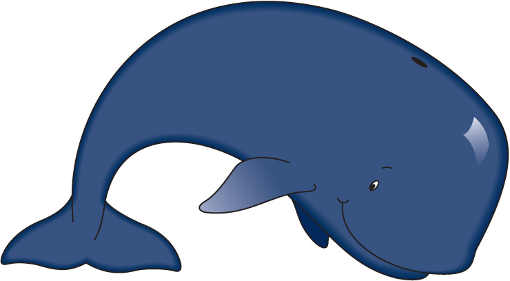 Blue whale rooweb clipart