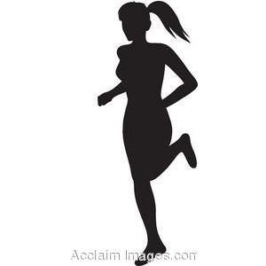 lady runner clipart