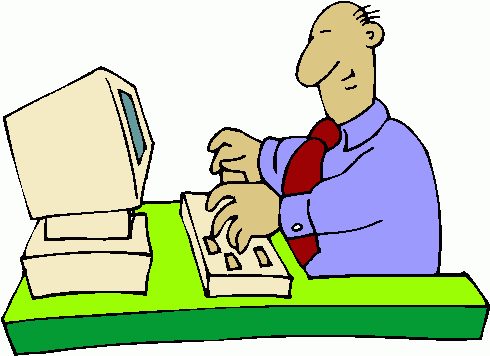 Computer office clipart