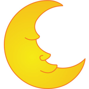 Crescent moon clipart free