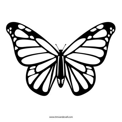 Butterfly Stencil | Stencils ...