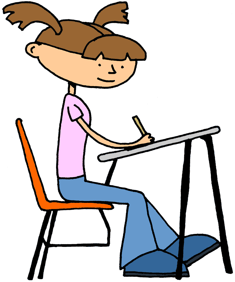 Free Clipart Of Students Writing