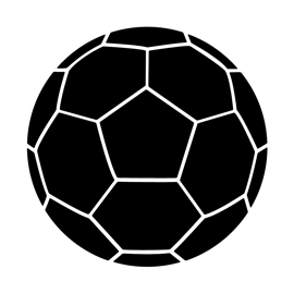 Soccer Ball 02 Stencil | Free Stencil Gallery