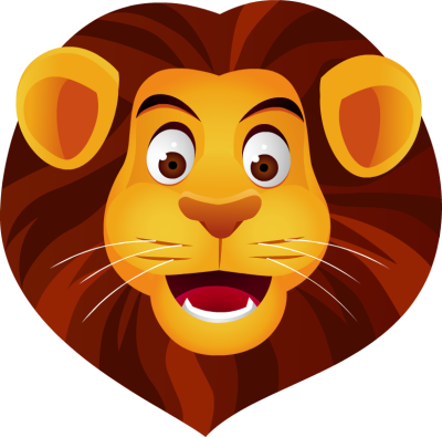 Lion head clipart free