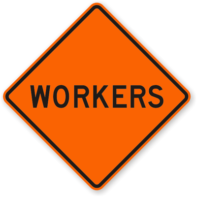 Men at Work Signs