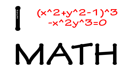 I Love Math Clipart