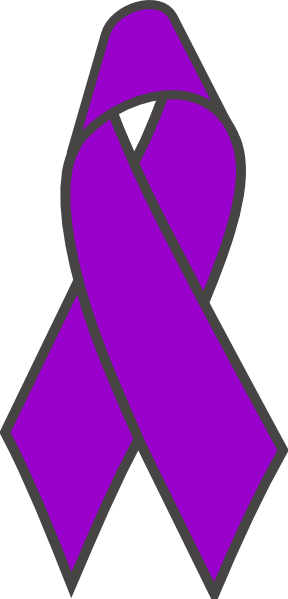 Purple Ribbon 2 Clip Art - vector clip art online ...