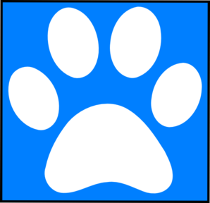 White Paw Print Clip Art - vector clip art online ...