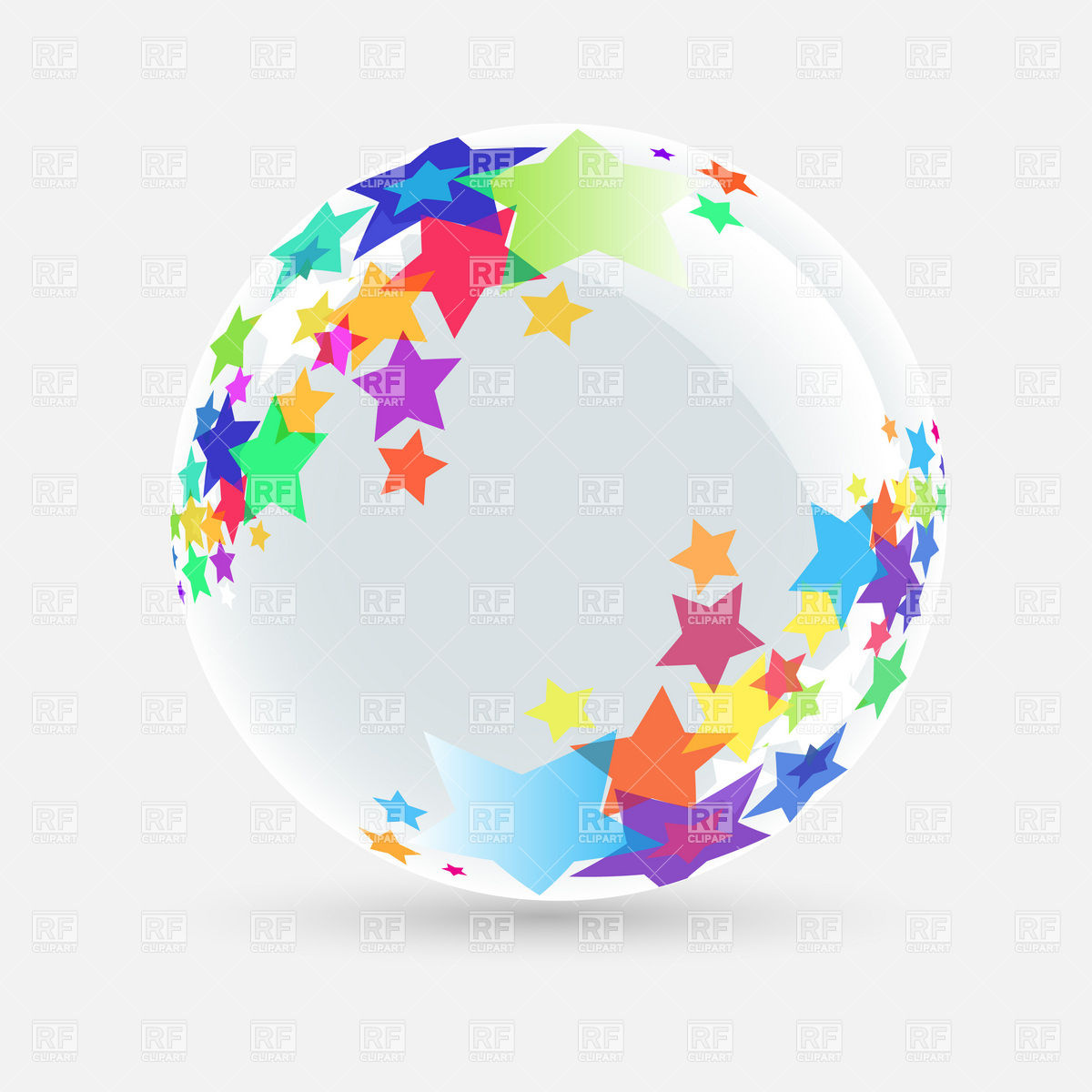 Glass ball decorated with stars, Backgrounds, Textures, Abstract ...