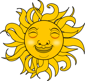 Smiling Sun clip art - vector clip art online, royalty free ...