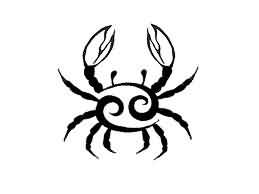 Black and White Cancer Crab Tattoo Sample