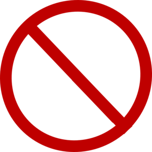 No Circle, Do Not Circle Clip Art - vector clip art ...