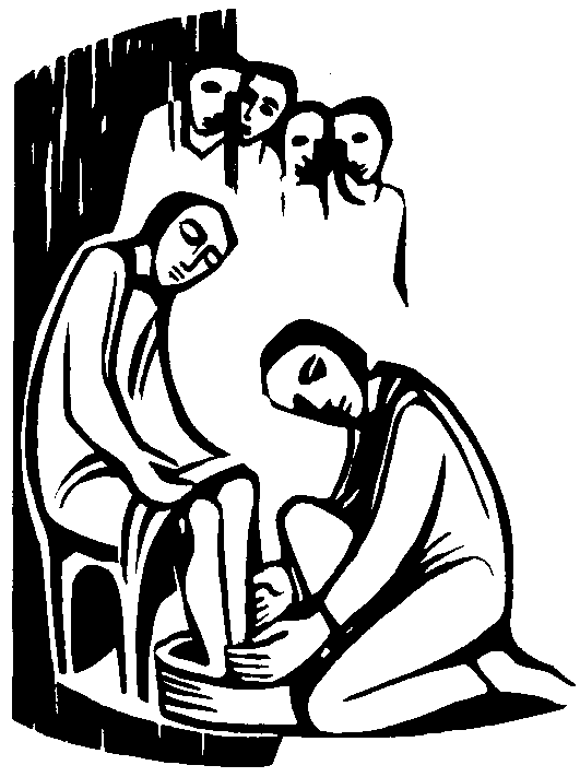 sinner washing jesus feet clipart