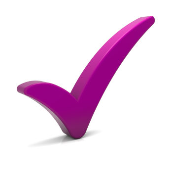 Purple Tick Symbol | The Amazon Writer