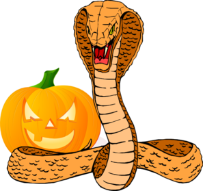 Snake And Pumpkin clip art - vector clip art online, royalty free ...