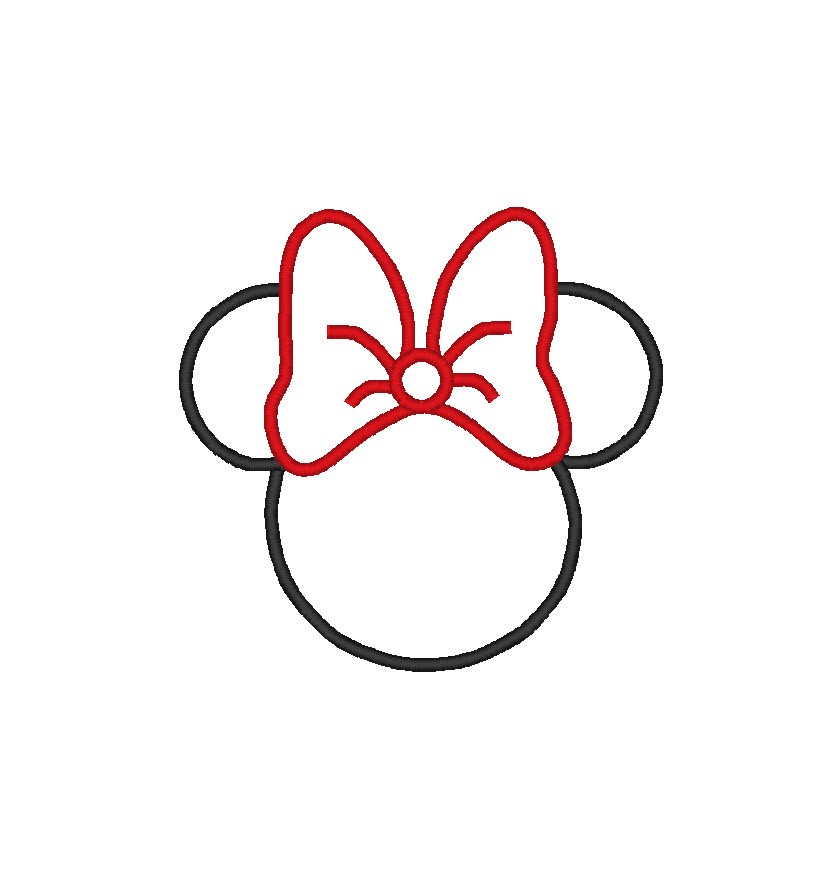 Outline Of Minnie Mouse Head | Tattoo Design Bild