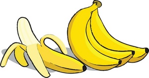 Bananas Clipart Image - Bunch of Yellow Bananas Including One That ...