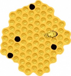 Bee Hive Clip Art » Vector | Picideas.net - Vector Graphics