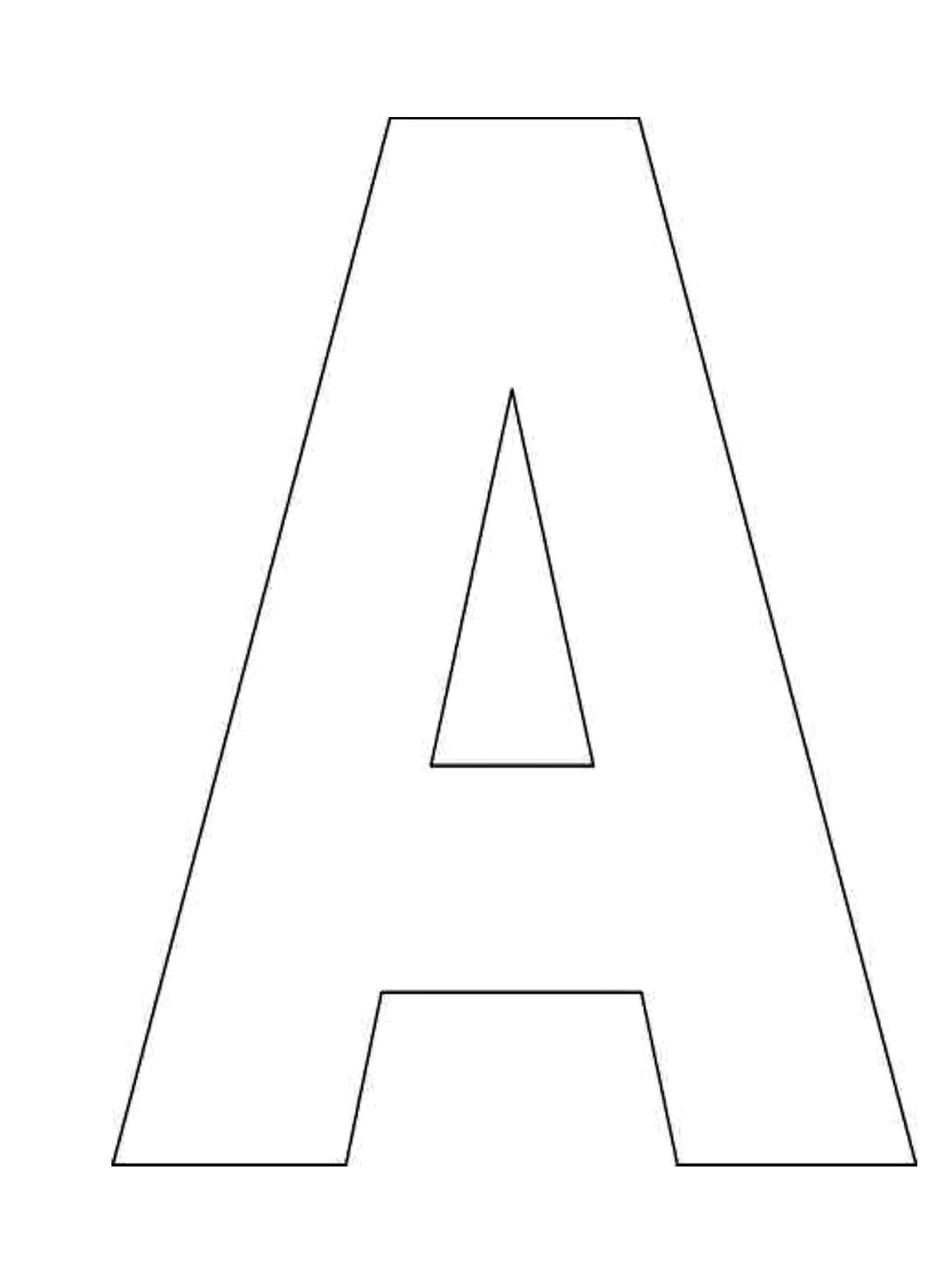 Free Printable Alphabet Letter Templates