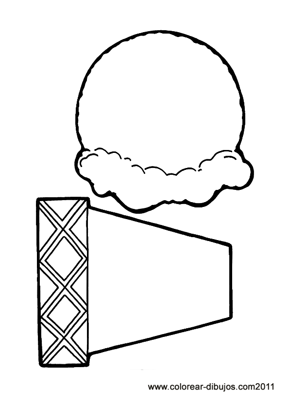 Printable Ice Cream Cone Coloring Pages - Google Twit