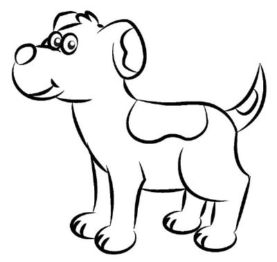 Line Drawing Dog - ClipArt Best