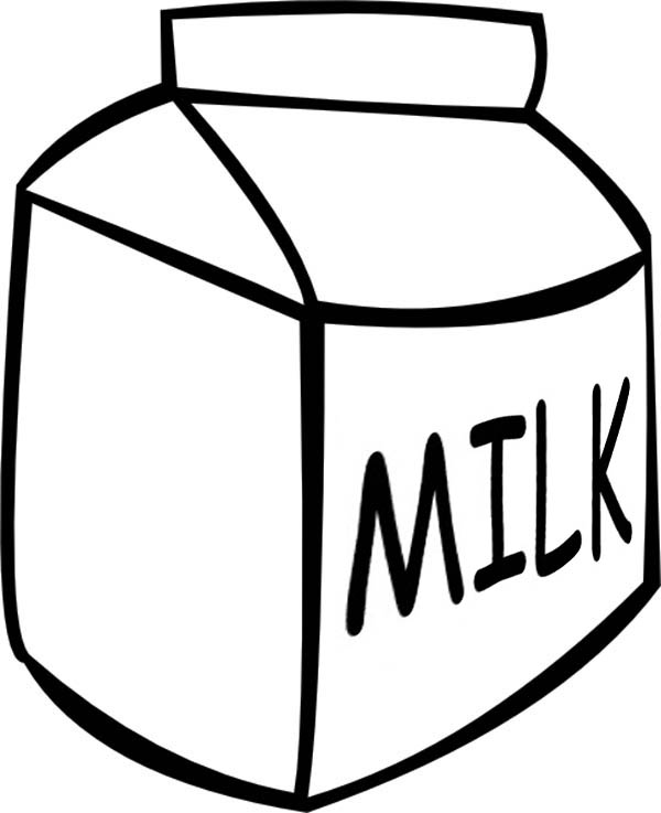 milk box Colouring Pages