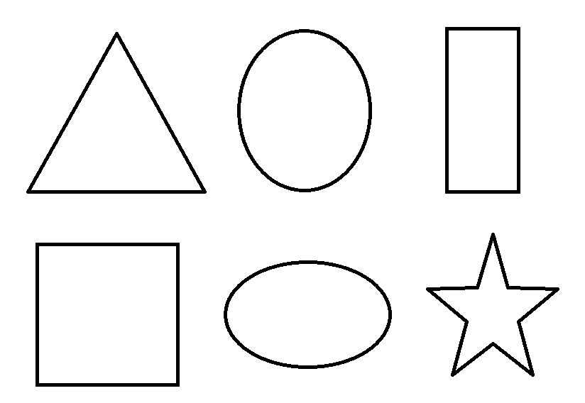 simple clip art shapes