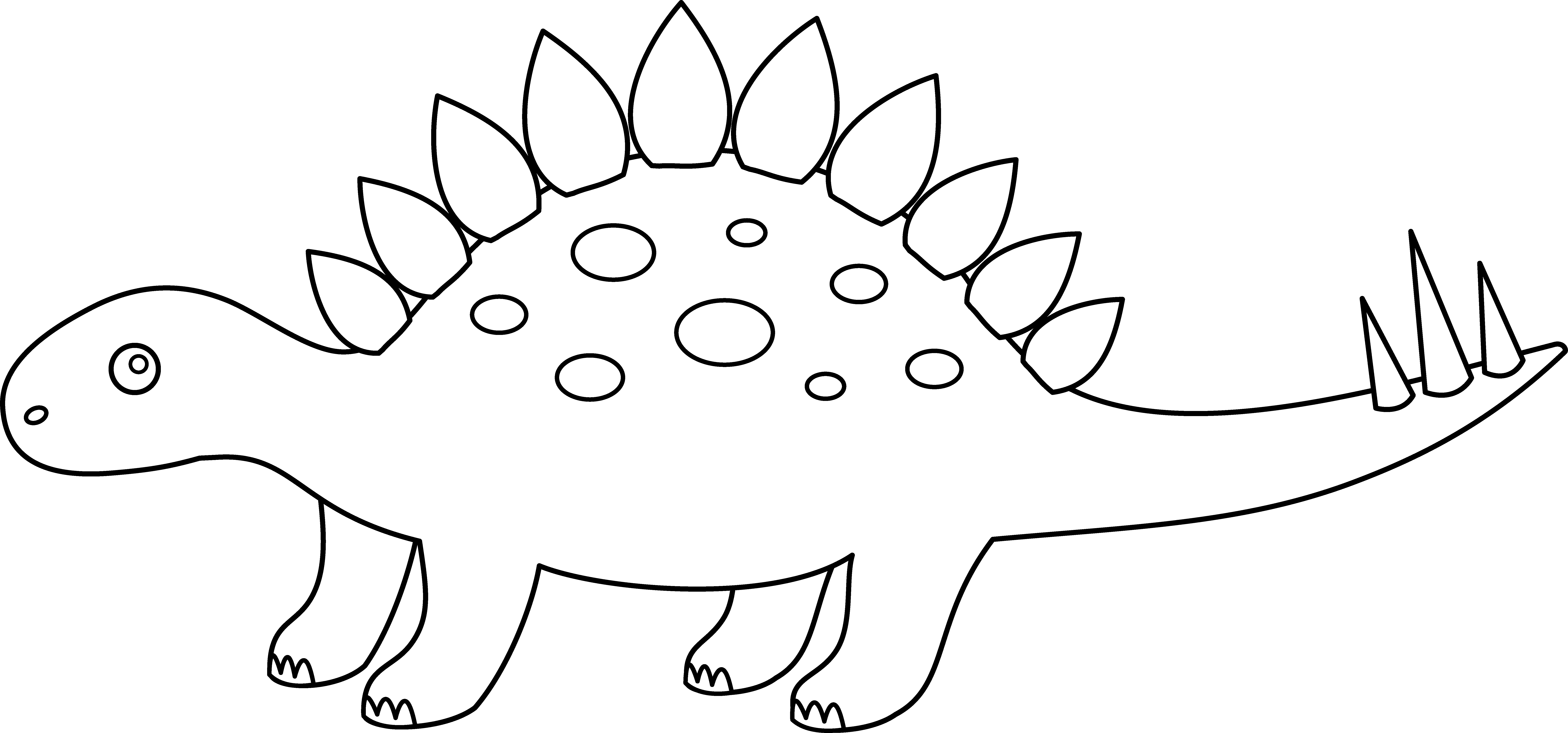 Stegosaurus Outline