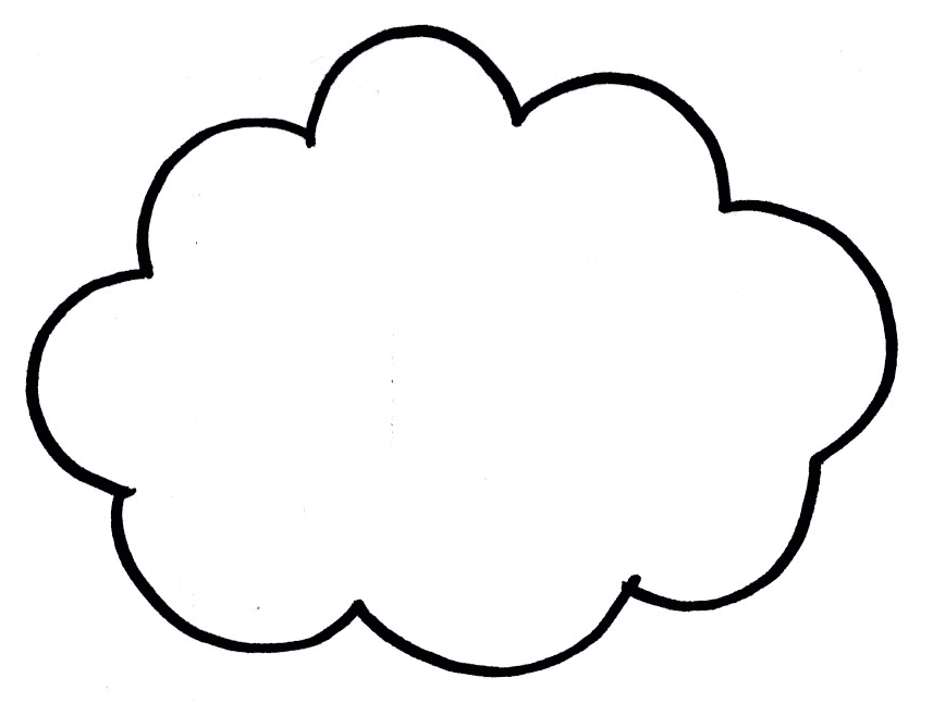 Printable Cloud Outline Pictures ...