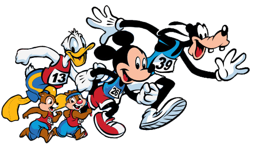 Disney running clipart