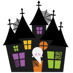 Cute Spooky House Clipart