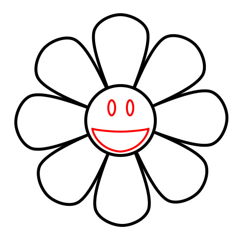 Outline Of A Sunflower - ClipArt Best