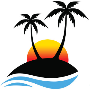 Free sun palm tree clipart