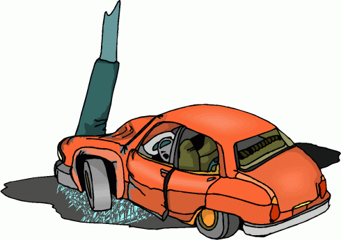 Free clipart car accident