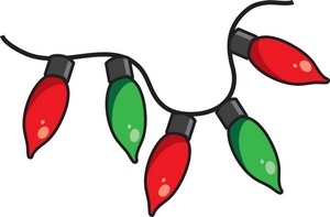 Christmas light string clipart