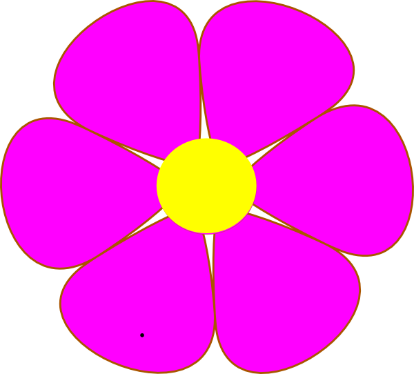 light pink cartoon flower