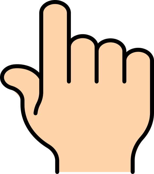 Pointer finger clipart