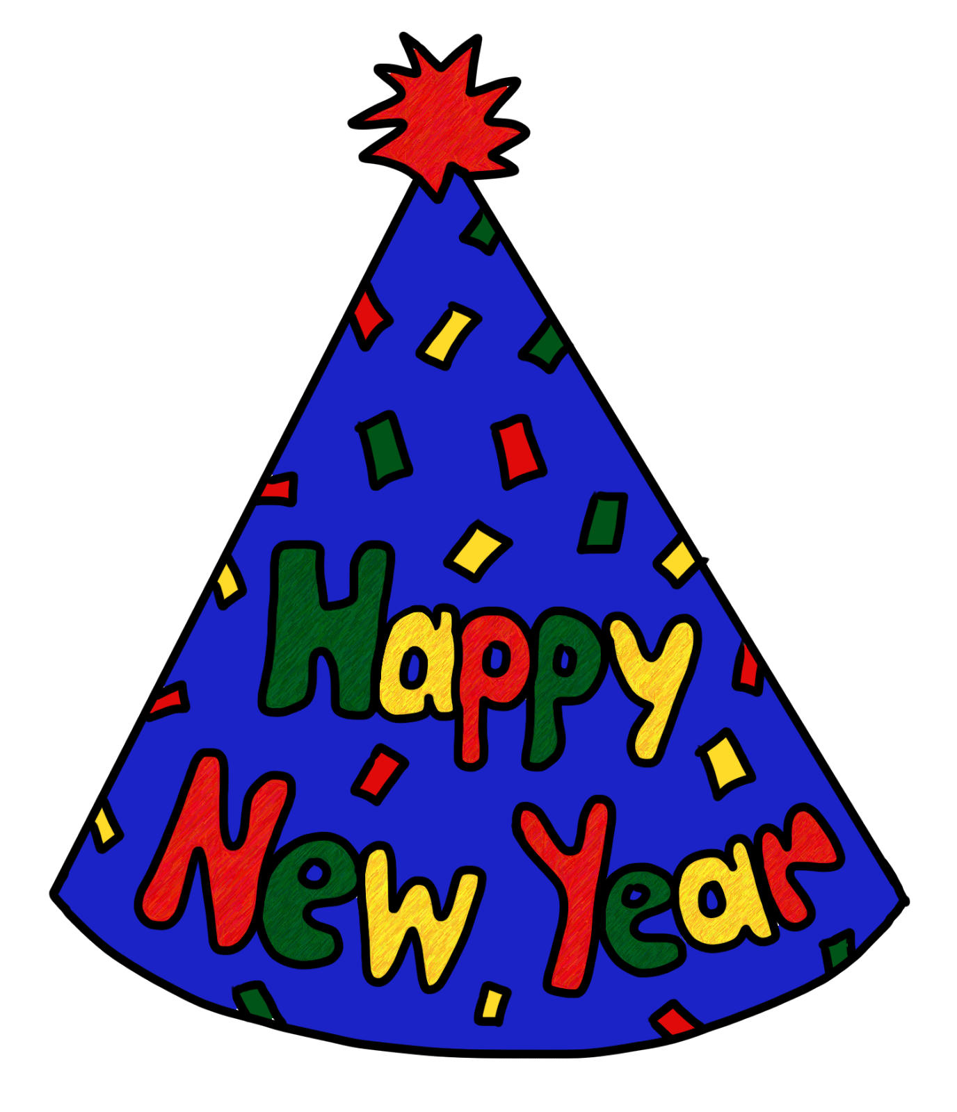 New year party hat clipart - ClipartFox