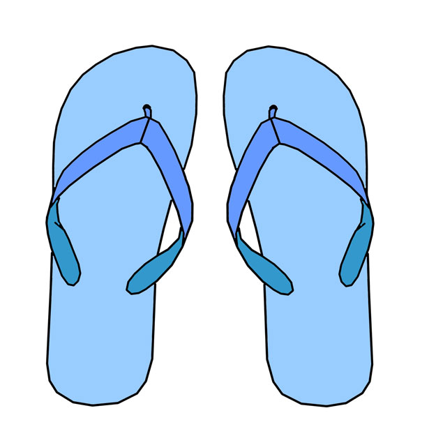 Beach flip flop clip art free vector art design database on ...