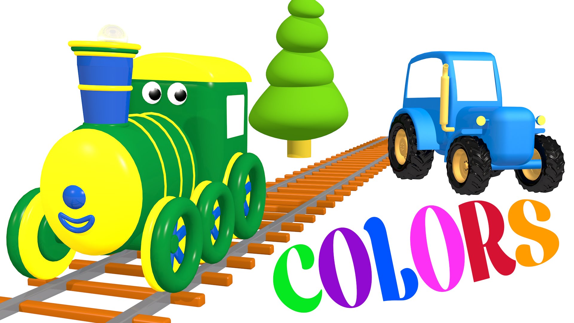 CARTOONS FOR CHILDREN: Learn Colors with Train Ted Song for Kids ...