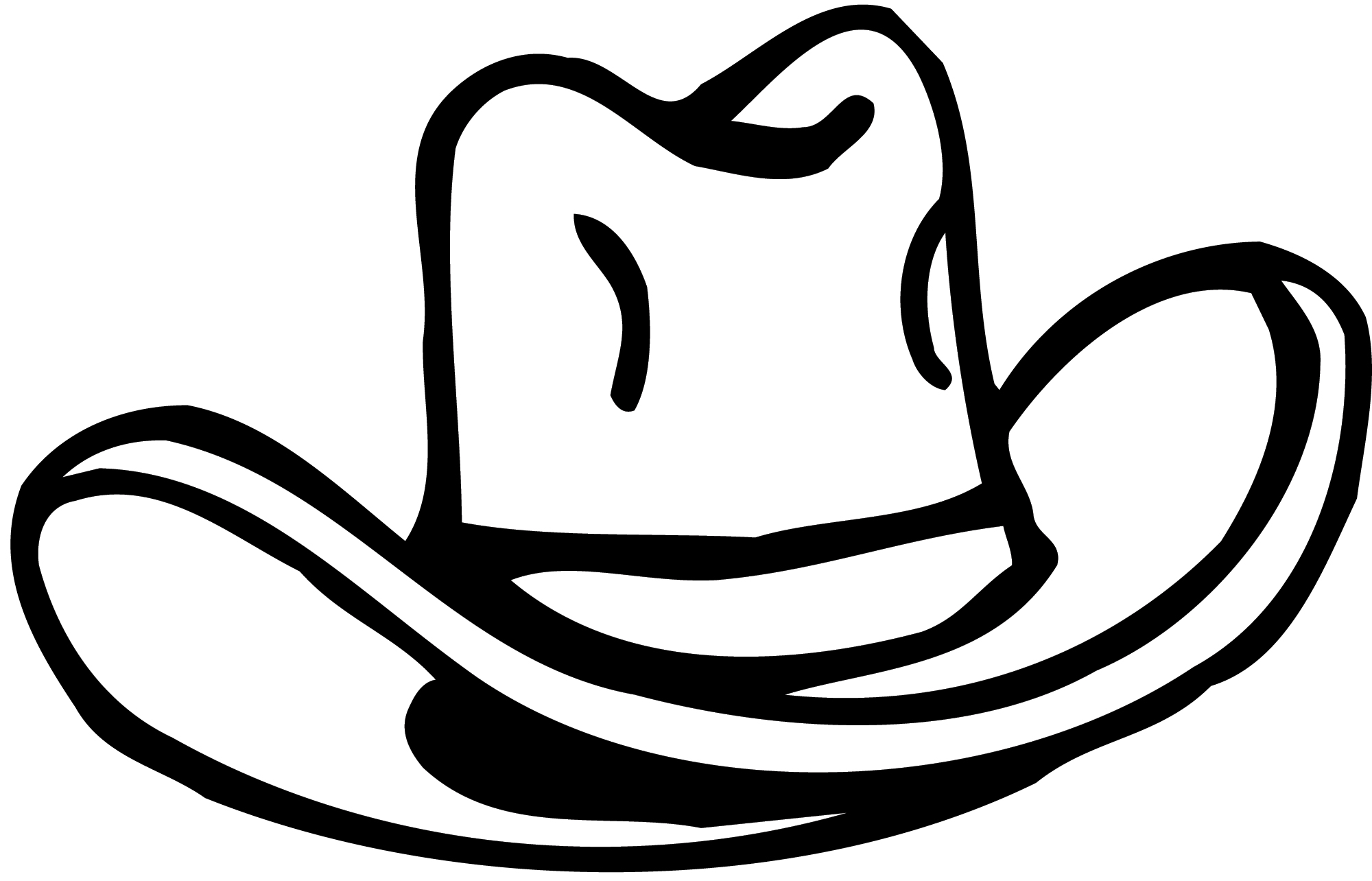 clip art of cowboy hat shapes