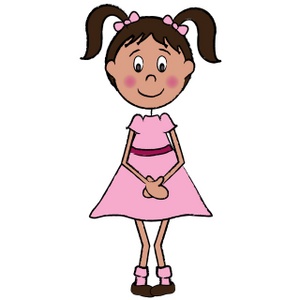 Quiet Girl Clipart