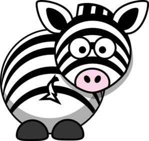 Zebra face clipart