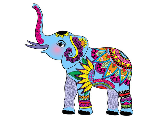 indian elephant clipart - photo #10