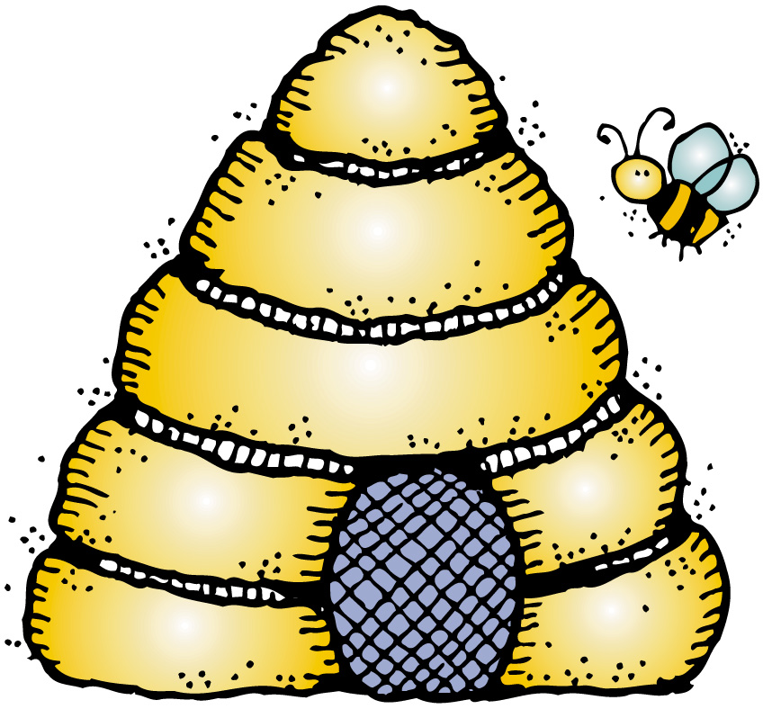Clipart images of bee hives